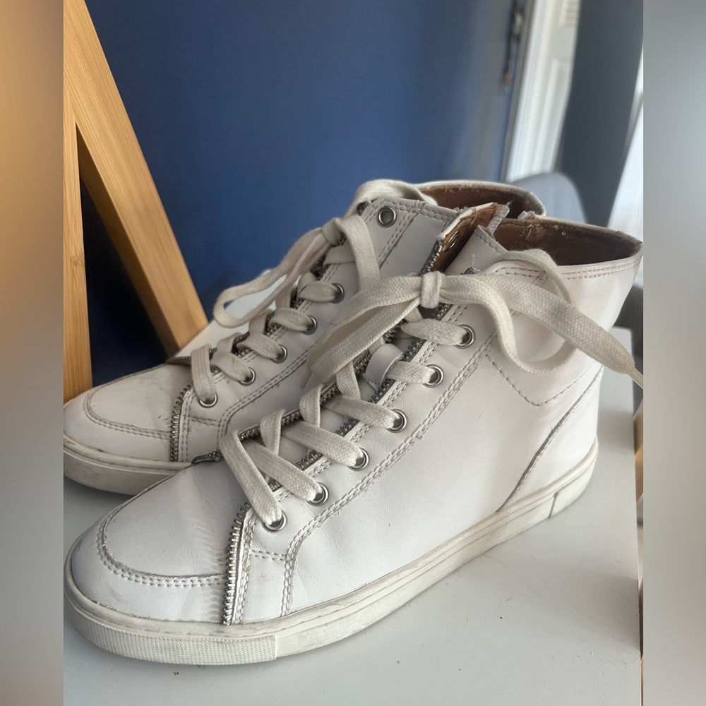 Frye white boots size 7.5